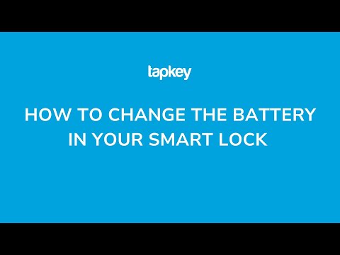 Video how to change a battery | Video wie man die Batterie im Tapkey Smart Locktauscht